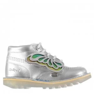 Image of Kickers Hi Fairies Child Girls - Silver