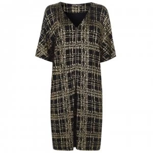 Image of Biba Check Zip Tunic Dress - Black