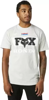 Image of FOX Honda SS Premium T-Shirt, grey Size M grey, Size M