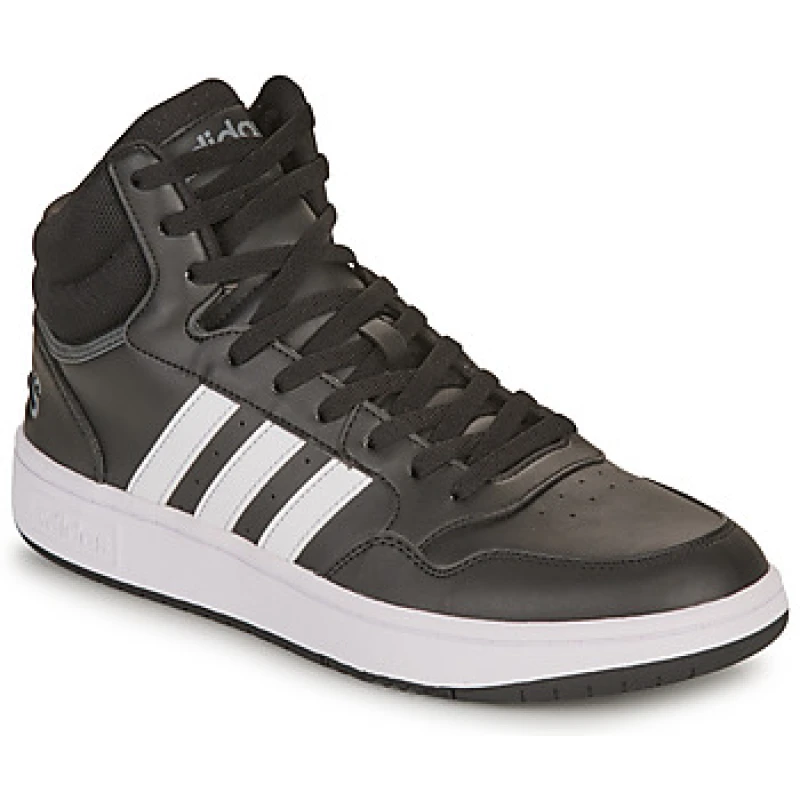 Image of adidas HOOPS 3.0 MID mens Shoes (High-top Trainers) in Black