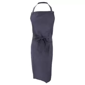 Image of Jassz Bistro Unisex Bib Apron With Pocket / Barwear (One Size) (Navy Blue)