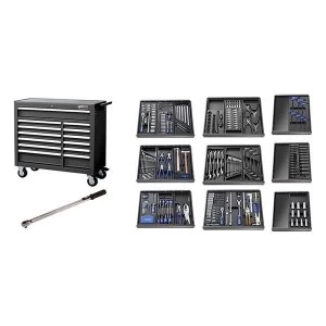 Image of Expert E220334B Roller Cabinet Toolkit 390 Piece Black