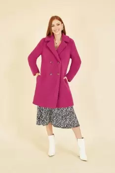 Image of Pink Teddy Bear Coat