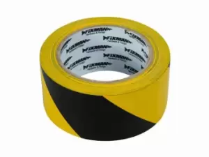 Image of Fixman 190195 Hazard Tape 50mm x 33m Black/Yellow