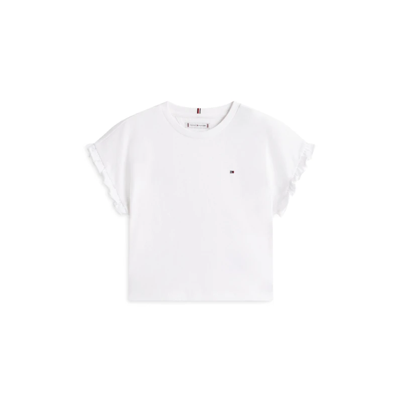 Image of Tommy Hilfiger Kids Essential Crop Top White YBR female 8Y