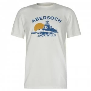 Image of Jack Wills Abersoch Location T-Shirt - White
