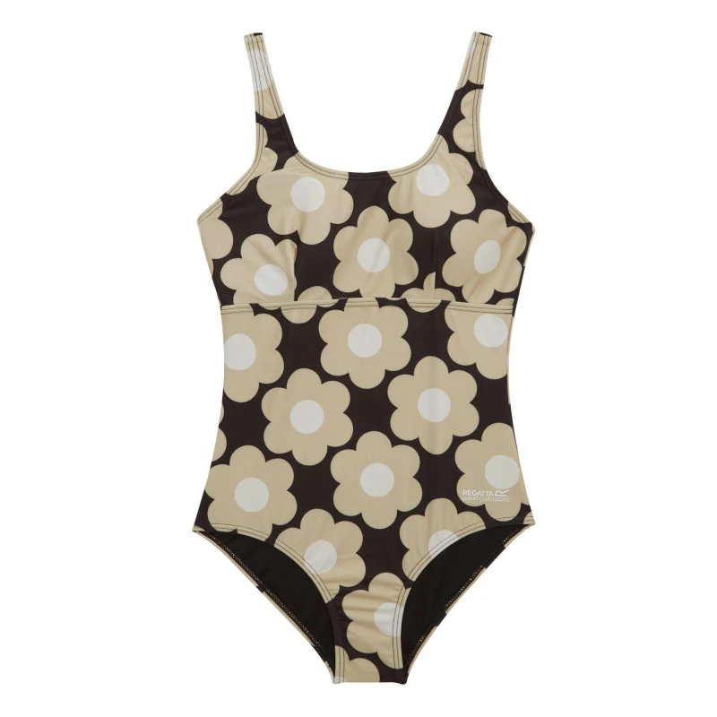 Image of Regatta Womens Orla II Swim Suit 10 - Bust 34' (86cm) Black Sixties Daisy RWM050-D5R-10