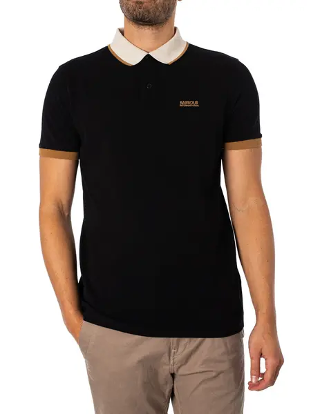 Image of Barbour International Howall Polo Shirt Black S