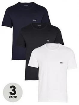 Image of Hugo Boss 3 Pack T-Shirts Black/White/Navy Size M Men