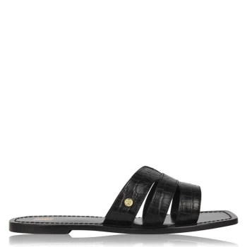 Image of Biba Slip On Sandals - Black