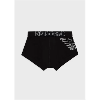 Image of Emporio Armani Eagle Leg Trunks Black Size L Men