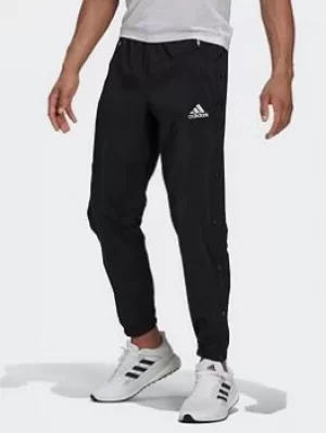 Image of adidas Fast-snap Joggers, Black, Size L, Men