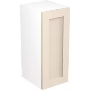 Image of Kitchen Kit Flatpack Shaker Kitchen Cabinet Wall Unit Ultra Matt 300mm in Cashmere MFC