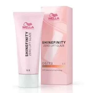 Image of Wella Professionals Shinefinity Zero Lift Glaze - 06/73 Warm Caramel Chocolate 60ml
