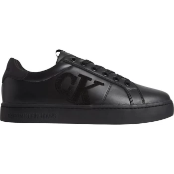Image of Calvin Klein Jeans Applique Logo Trainers - Black