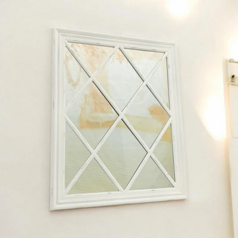 Image of Framed Wall Mirror - L5 x W80 x H100cm - White MinsterStylishLivingLtd4146