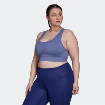 Image of adidas Studio Bra (Plus Size) Womens - Orbit Violet