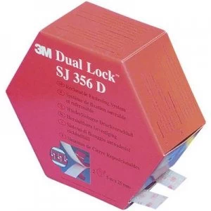 Image of 3M SJ 356D Dual Lock Hook-and-loop tape stick-on Mushroom hooks (L x W) 5000 mm x 25mm Translucent 1 Pair