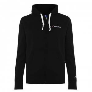 Image of Champion Full Zip Logo Hoodie - Black KK001