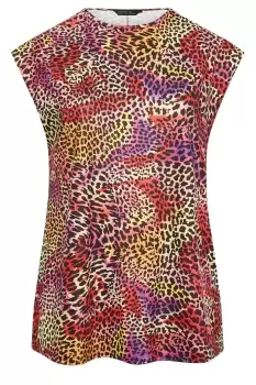Image of Animal Print Boxy Vest Top