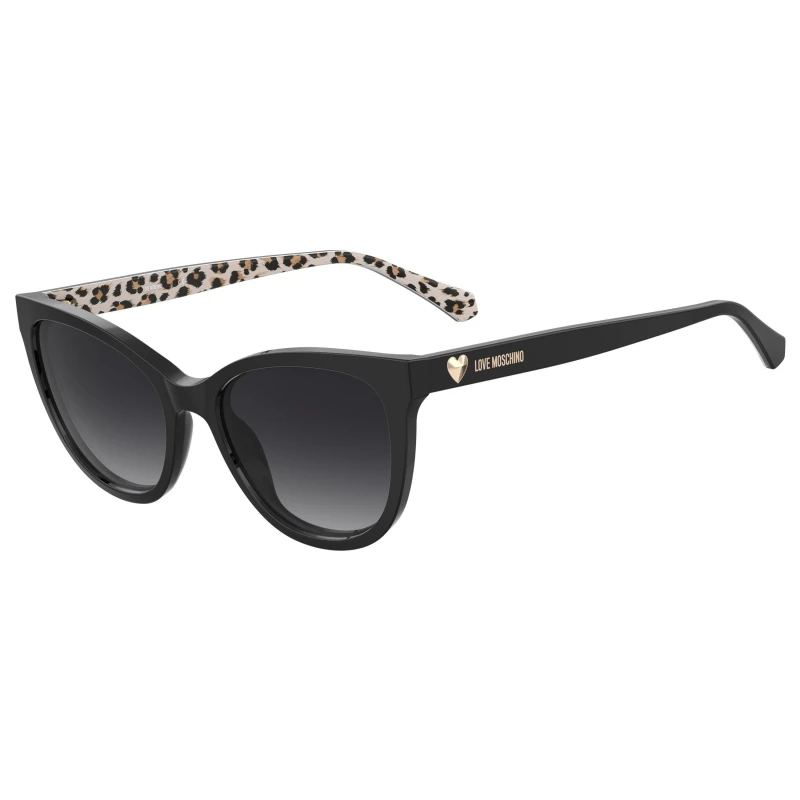 Image of Moschino MoscSun Cat Eye SunG Pattern Black female One Size