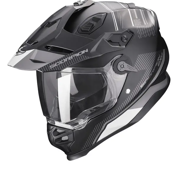 Image of Scorpion ADF-9000 Air Desert Matt Black-Silver Adventure Helmet M