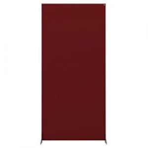 Image of Nobo Impression Pro Protection Room Divider Screen Felt Red 1800 x 800 x 300 mm