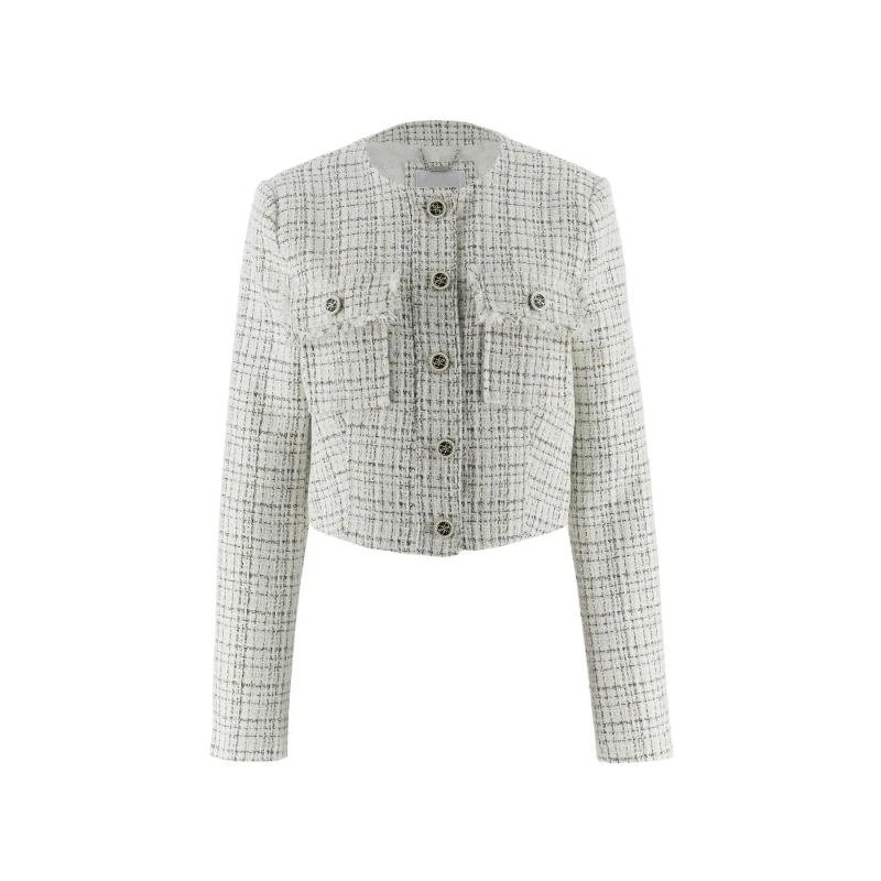 Image of Guess Womens tweed jacket Guess Annamaria Blanc Female M