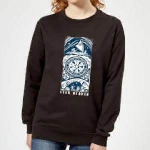 Image of Moana Star Reader Womens Sweatshirt - Black - S