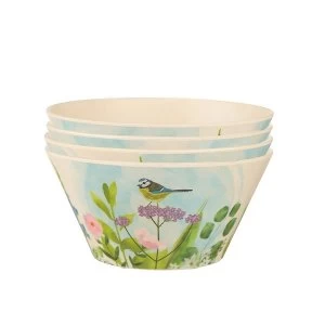 Image of Bamboo Composite Botanical Gardens Reusable Bowl Set of 4