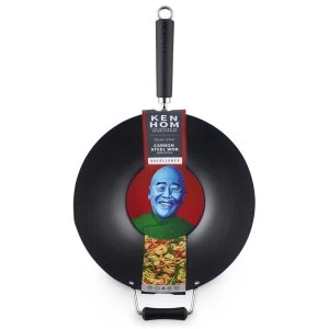 Image of Ken Hom Excellence Non-Stick Wok Carbon Steel Black 35 cm