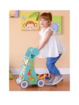 Image of Teamson Kids Preschool Play Lab Safari Animal Wooden Baby Walker