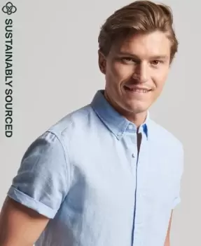 Image of Superdry Organic Cotton Studios Linen Short Sleeve Shirt