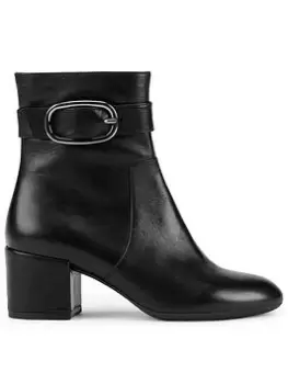 Image of Geox Eleana Heeled Ankle Boots - Black, Size 5, Women
