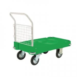 Image of Slingsby Plastic Platform Truck Push Handle 1 End Green 308504