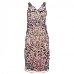 Image of Biba Bead Shift Dress - Multi