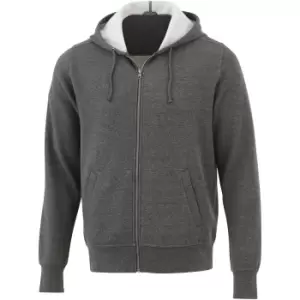 Image of Elevate Mens Cypress Full Zip Hoodie (S) (Heather Charcoal)