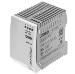 Image of Phoenix Contact UNO-PS/1AC/48DC/100W Switch Mode DIN Rail Power Supply 85 264V ac Input, 48V dc Output, 2.1A
