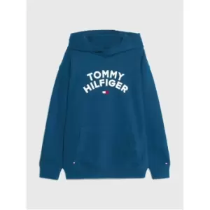 Image of Tommy Hilfiger Flag Hoodie - Blue