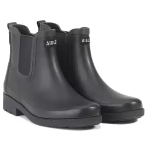 Image of Aigle Womens Carville II Rubber Boots Noir UK 4