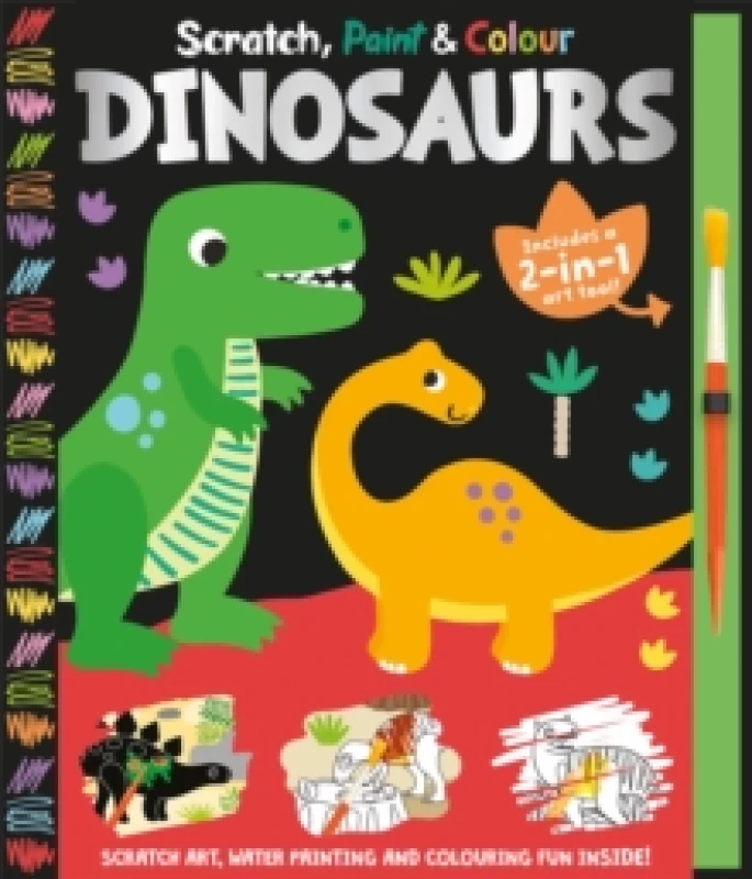 Image of Scratch, Paint & Colour Dinosaurs Hardback