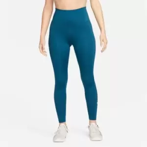 Image of Nike One Dri-FIT Womens High-Rise Leggings - Blue