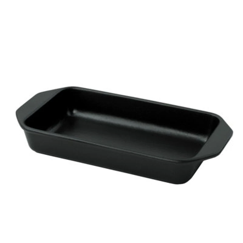 Image of Chasseur Cast Iron Rectangular Dish, 26Cm - Matt Black