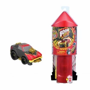 Image of Boom City Racers Car Launcher Stunt Playset plus Hot Dawg!