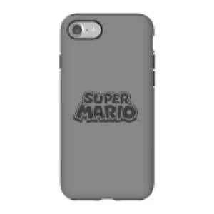 Image of Nintendo Super Mario Distressed Logo Phone Case - iPhone 7 - Tough Case - Gloss
