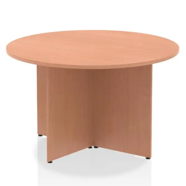 Image of Impulse Impulse 1200mm Round Table Beech Top Arrowhead Leg MIRM1200BCH