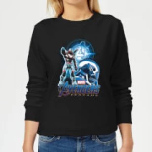 Image of Avengers: Endgame War Machine Suit Womens Sweatshirt - Black