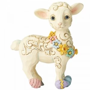 Image of Lamb with Easter Eggs Figurine