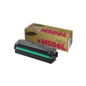 Image of Samsung CLT M506L Magenta High Yield Toner Cartridge SU305A