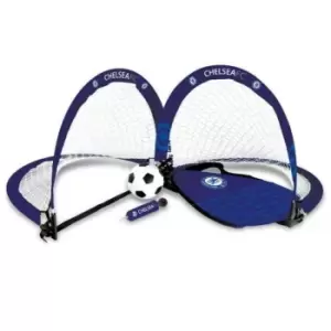 Image of Chelsea FC Football Goal Set (One Size) (Blue/White/Black)